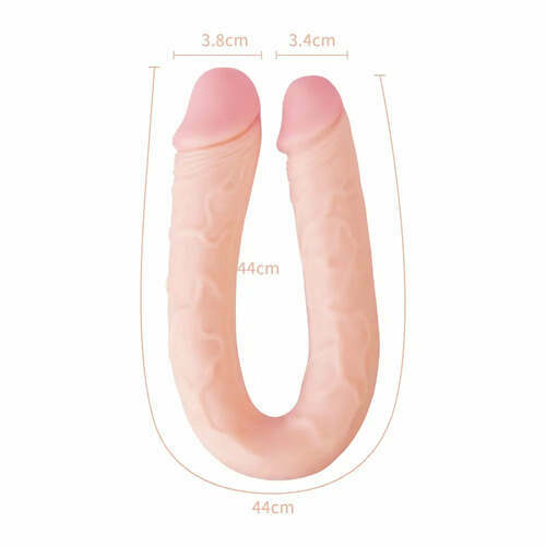 Double gode réaliste pour femmes, lesbiennes et hommes gays