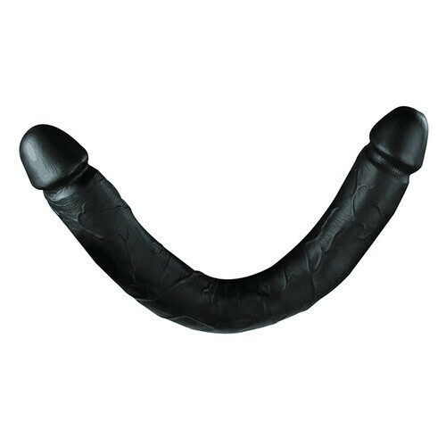 Double godemiché géant et flexible de 31 x 6 cm pour hommes, femmes et couples