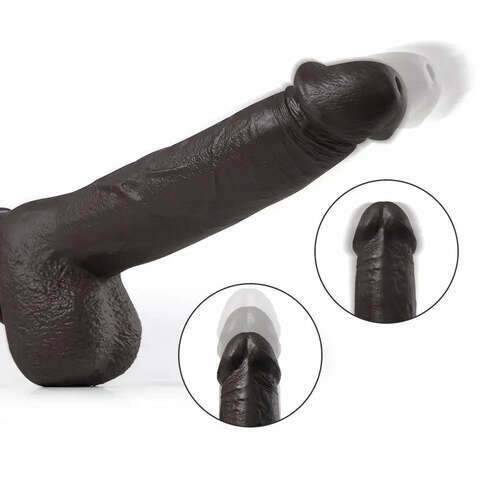 EAGLE Cock Gode réaliste de 18 cm de long et 4 cm de diamètre, avec mouvements de va-et-vient et vibrations