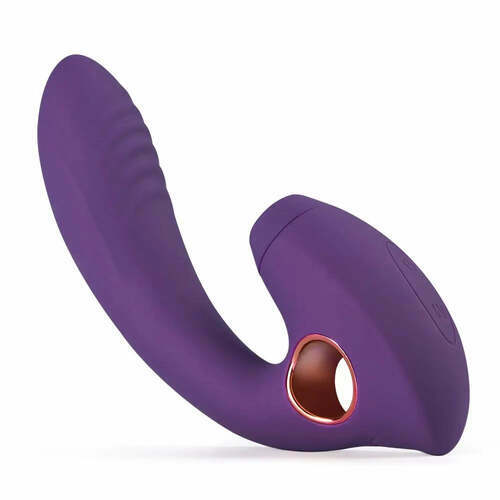 ELFE VIOLET Vibrateur du point G avec 10 suctions du clitoris, AIXIYA