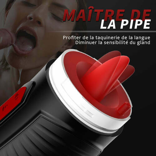 Elita 7 Masturbateur Cup Automatique avec léchage et 4 modes de succion