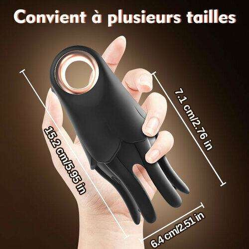 EnduroOcto – Vibromasseur pénien avec 7 modes de vibration, masturbateur et appareil d’entraînement pour hommes