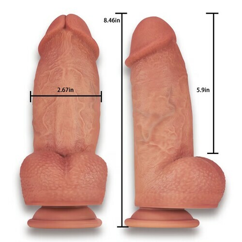 Gode anal grand dildo avec un diamètre de 7 cm