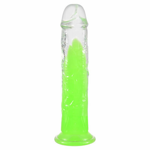 Gode phosphorescent avec ventouse puissante, adapté pour les hommes et les femmes.