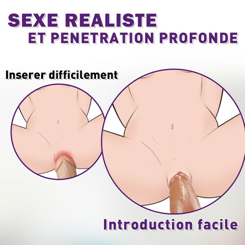 Gode réaliste anal de 22 cm avec ventouse, Fondlove