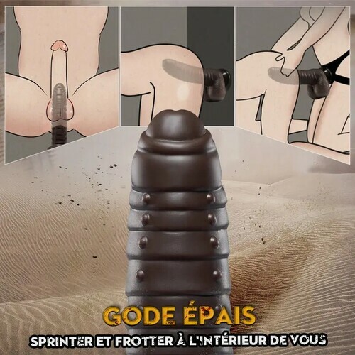 Gode réaliste chauffant changeant de couleur avec 5 vibrations et 3 mouvements de va-et-vient