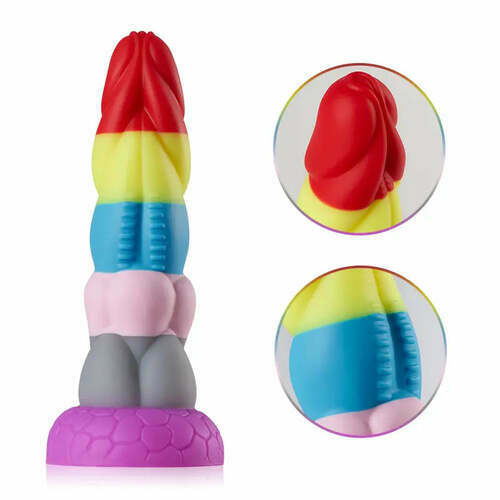Grand gode arc-en-ciel avec ventouse