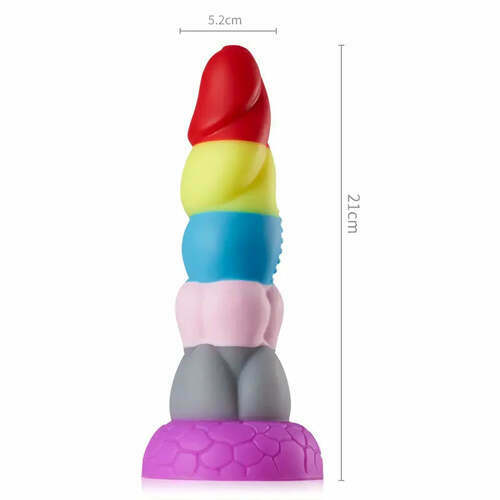 Grand gode arc-en-ciel avec ventouse