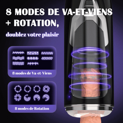 GUERRIER Masturbateur Cup tourbillon automatique 3 en 1