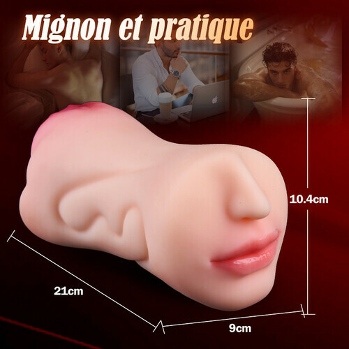 Jouet sexuel oral clitoridien à texture 3D Stroker 2 en 1 Pocket Pussy 0,8 kg - photo 8