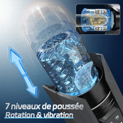 King - Masturbateur de fellation automatique 4 en 1 pour hommes, 100% étanche