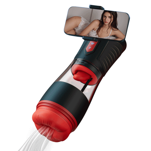 Kiss Mark - Masturbateur masculin avec écouteurs, 9 vibrations, 9 succions, 9 rotations - photo 1