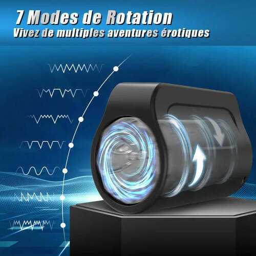 KOTO Masturbateur manuel rotatif avec 7 modes