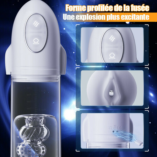 Launcher - Appareil de vibration et de suction avec tube interne transparent pour l'agrandissement et la revitalisa - photo 2