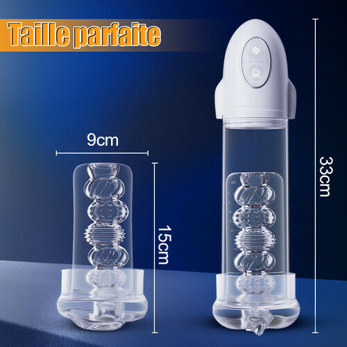 Launcher - Appareil de vibration et de suction avec tube interne transparent pour l'agrandissement et la revitalisa - photo 3