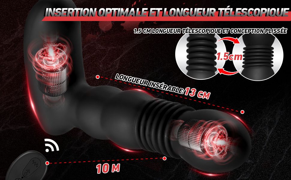 Próstata King Aquecido Próstata 3 em 1 Vibrador - Detalhe 2