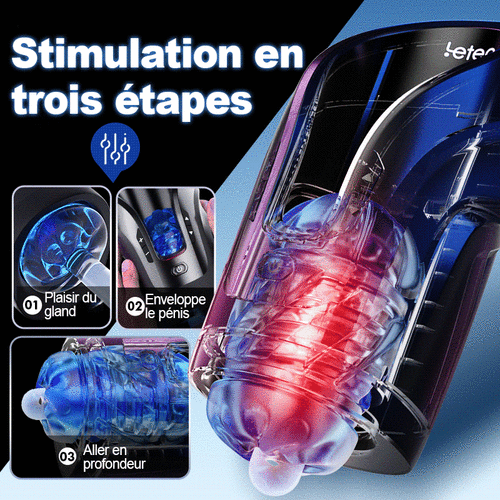 Leten- Thunder masturbateur masculin automatique vibrant Blowjob Stroker - photo 1