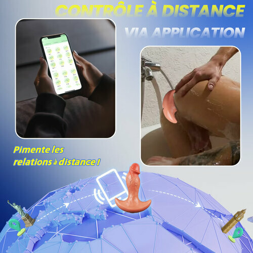 Levi - Plug anal / godemiché anal vibrant et rotatif à 360° avec APP & télécommande pour hommes et femmes - photo 6
