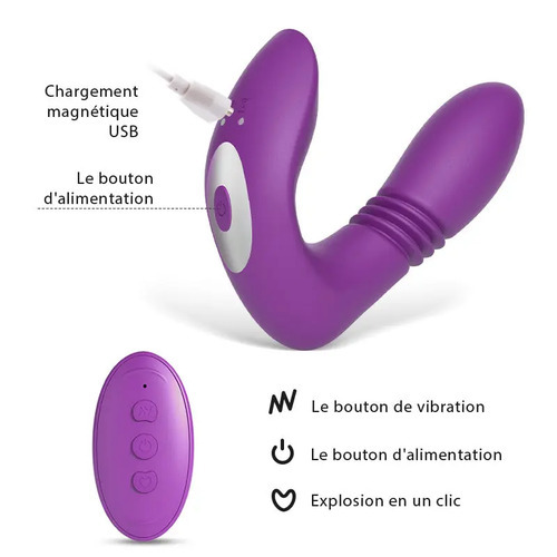 LICORNE Asisa - Stimulateur super puissant avec 12 vibrations et 3 mouvements de va-et-vient - photo 3