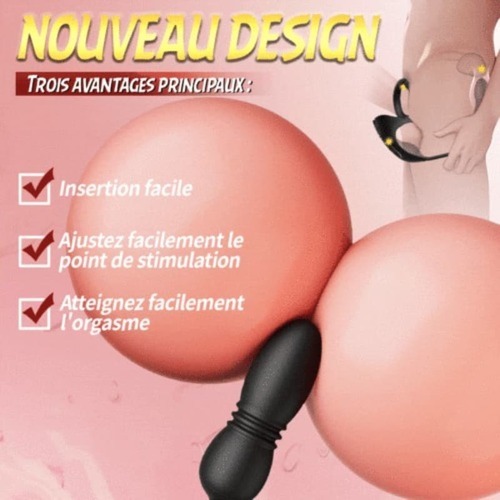 【!】Egbert - Masseur prostatique avec 9 niveaux de choc et de vibration, stimulateur testiculaire et an - photo 2