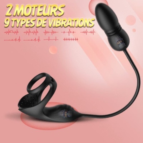 【!】Egbert - Masseur prostatique avec 9 niveaux de choc et de vibration, stimulateur testiculaire et an - photo 4
