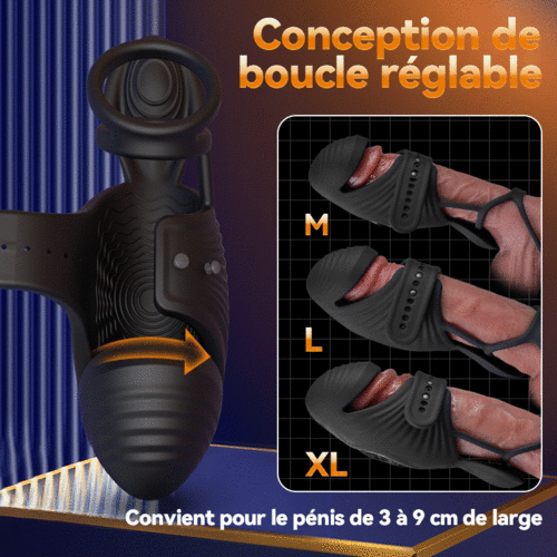 【 sous 7 jours】Ayn - Vibrateur pénien avec 7 vibrations pour retarder l'éjaculation - photo 3
