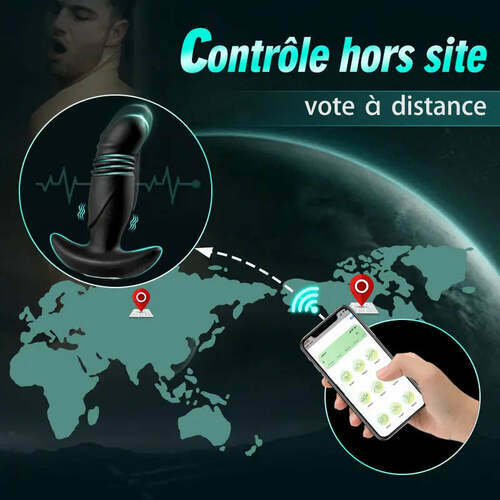 LUCA Stimulateur prostatique avec télécommande via application, 3 mouvements de va-et-vient et 9 vibrations - photo 2