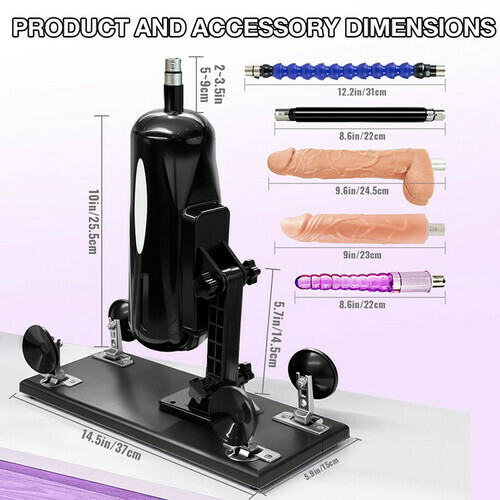 Machine sexuelle multifonction avec angle réglable à 120° et 5 accessoires - photo 5