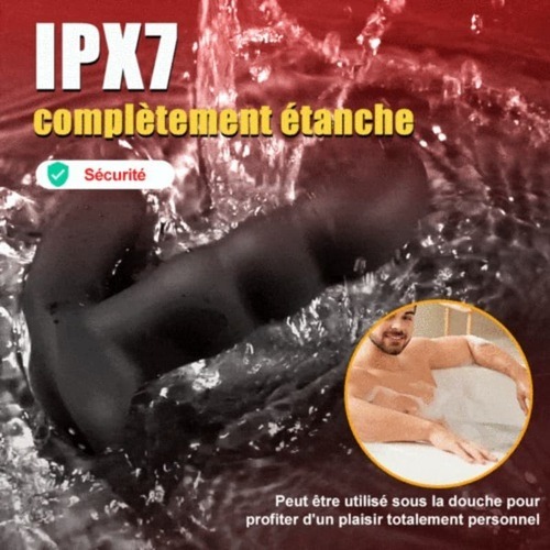 Maître de l'Orgasme - 5 Extensions, 10 Vibrations, Plug Anal Entièrement Étanche - photo 3