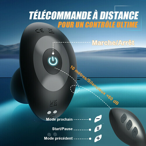 Maître des billes d'acier 10 rotations et 10 vibrations masseur de prostate - photo 3
