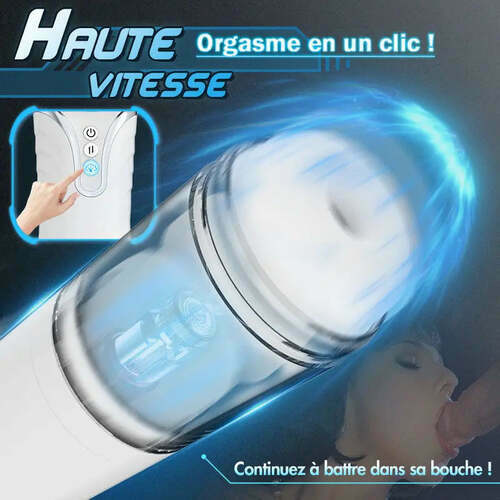 Masturbateur Cup 3 en 1 automatique avec fonction vocale et 4 mouvements de va-et-vient - photo 2