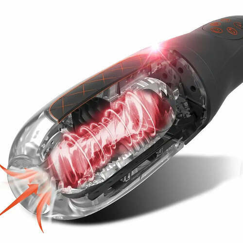 Masturbateur cup automatique, sexe oral, 4 modes de succion, 10 modes de vibration - photo 2