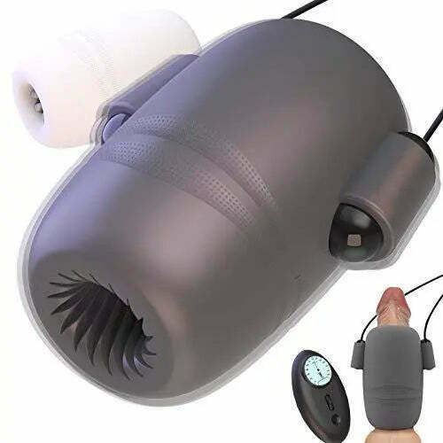 Masturbateur cup avec 2 manches de pénis vibrateur, intensité réglable et modes de vibration variés, Moruioy - photo 1