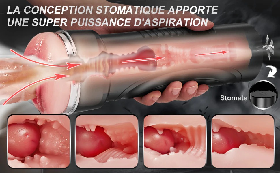 Masturbateur Cup manuel réaliste en 3D avec entrée, Moruioy - détail 4
