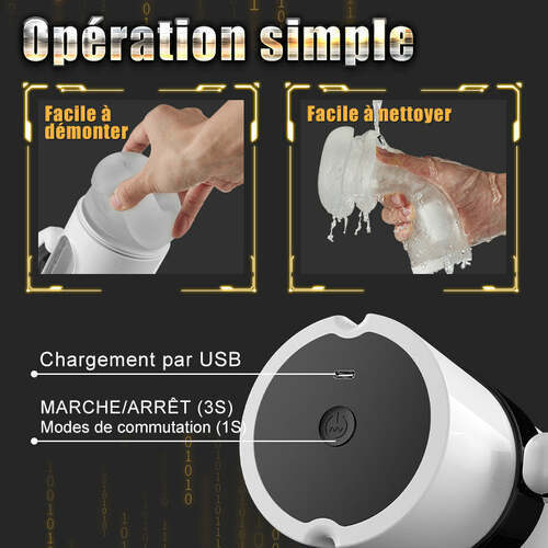 Masturbateur Cup portable Calvin Gamepad 2 en 1 avec mouvements de va-et-vient et vibrations - photo 5