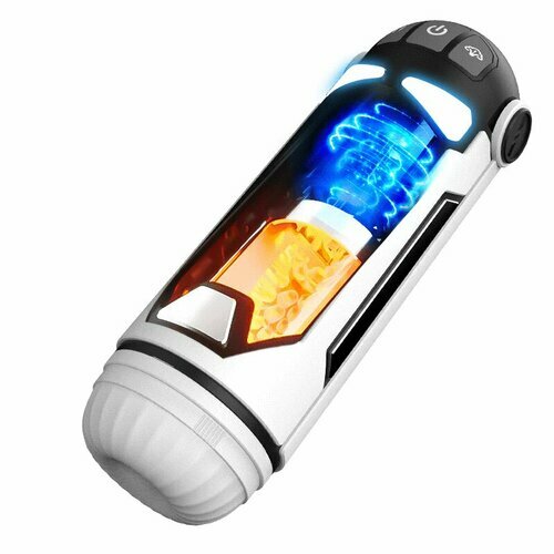 Masturbateur Cup pour hommes avec 4 modes d'étirement et fonction de chauffage avec housse anti-poussière ajustable - photo 1
