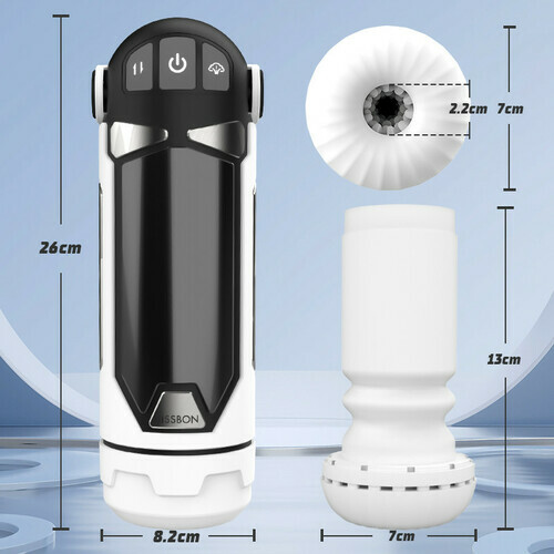 Masturbateur Cup pour hommes avec 4 modes d'étirement et fonction de chauffage avec housse anti-poussière ajustable - photo 5