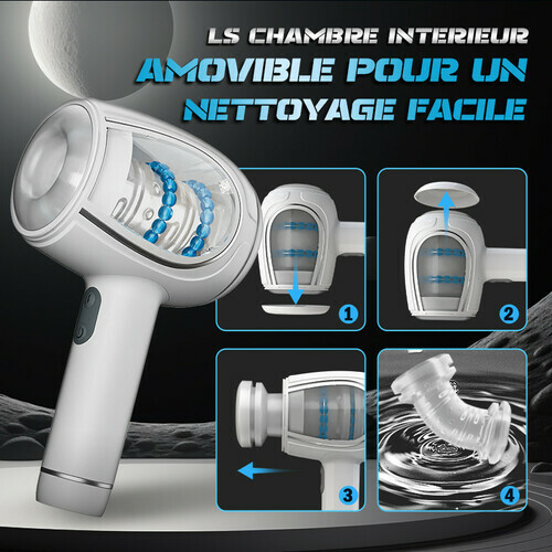 Masturbateur manuel automatique à 6 fréquences de poussée et de vibration pour homme - photo 6