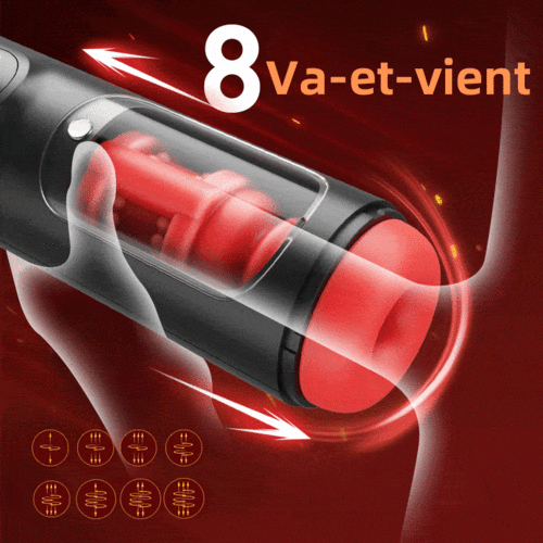 Masturbateur masculin à 8 poussées et 8 vibrations à 3 canaux - photo 2