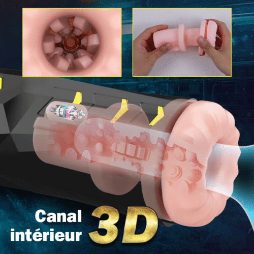 Masturbateur masculin automatique à 10 va-et-vient et 9 vibrations - photo 6