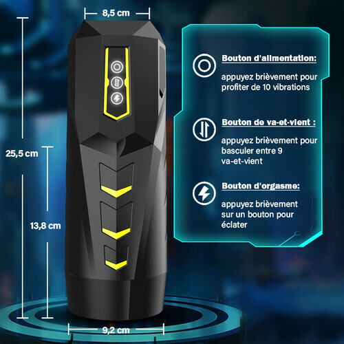 Masturbateur masculin automatique à 10 va-et-vient et 9 vibrations - photo 7