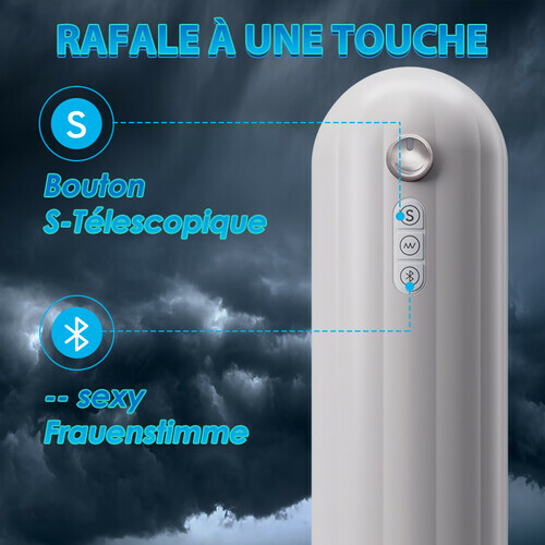 Masturbateur masculin chauffant à va-et-vient réglable Bluetooth - photo 3
