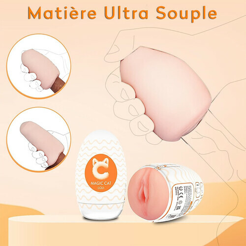 Masturbateur Oeuf Poche Chatte Masturbateur réaliste - photo 4