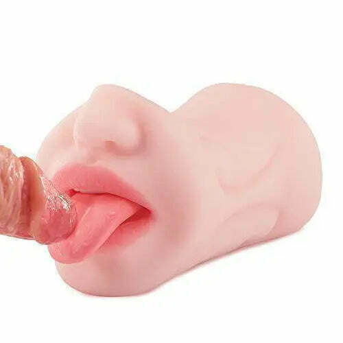 Masturbateur réaliste avec dents simulées pour sexe oral masculin, vaginette, poids de 482 g - photo 7