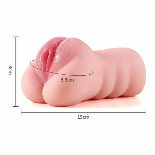 Masturbateur réaliste de poche avec labia et clitoris, canal unique - photo 4