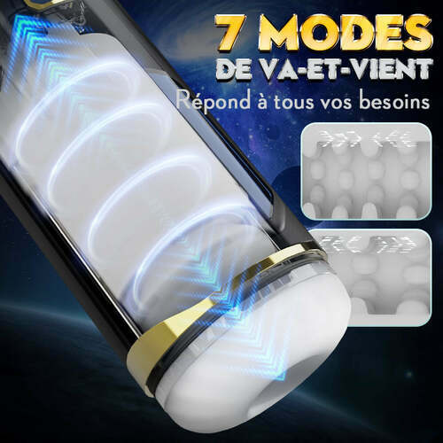 Masturbation électrique Océan avec mouvements de va-et-vient, succion et vibrations - photo 2