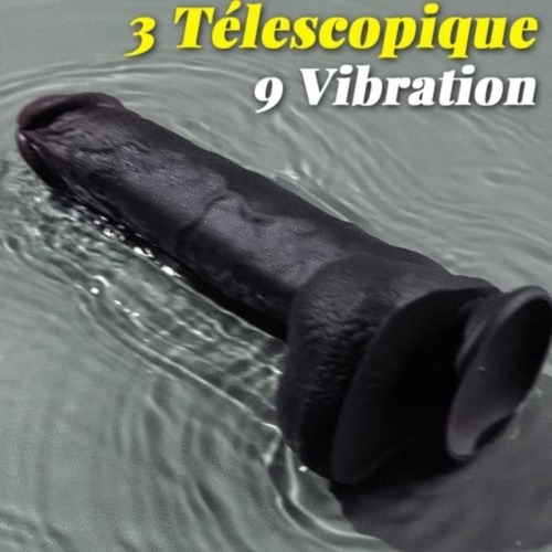 Maurice - Gode Chauffant à Vibrations et Poussées Marron Grande Taille pour Hommes et Femmes - photo 3
