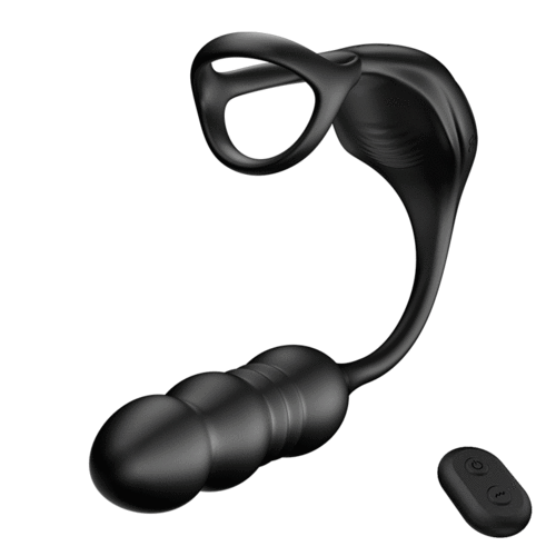 Mike - 9 Masseur Prostatique Wearable à Vibrations et Pulsations avec Anneau Pénienn - photo 1