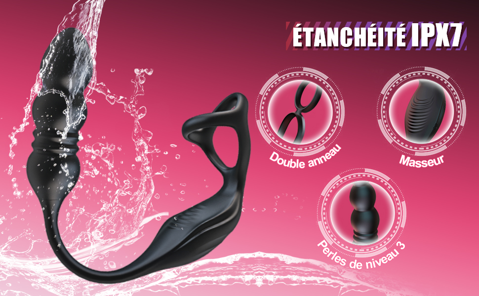MIKE - 9 Prostatic Wearable Vibration and Pulsation Massager with Penen Ring - Detail 4