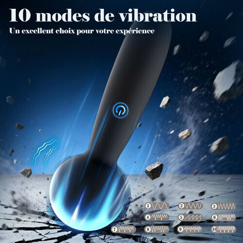 Mini-masseur avec 10 modes de vibration pour le plaisir sexuel des femmes et des couples - photo 2